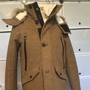 Men's Brown Houndstooth Coat